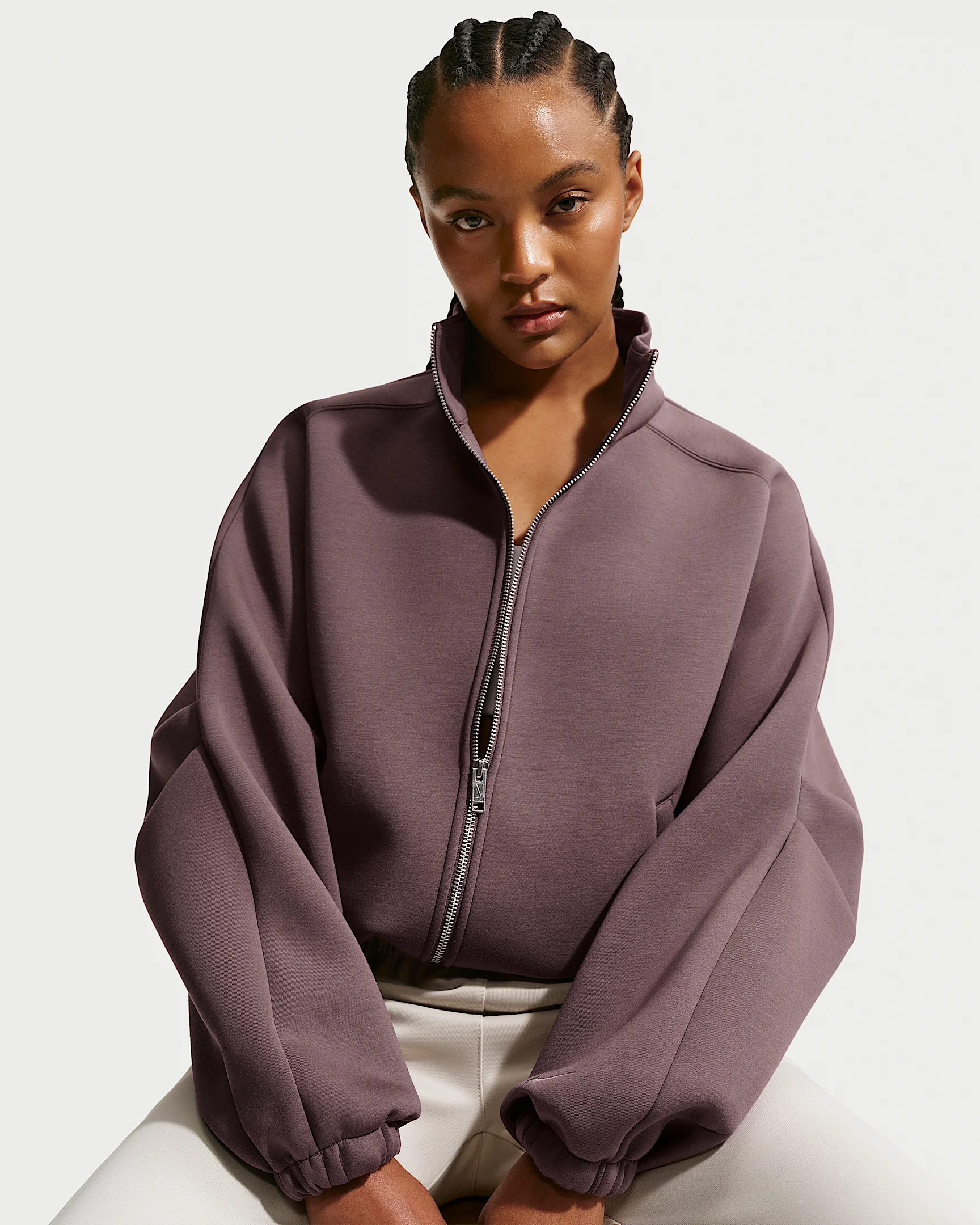Nike Sportswear Women's Oversized Fleece Track Jacket - 1