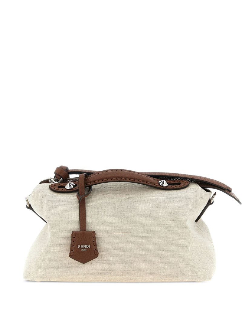 zip-top saddlery-stitching handbag 1