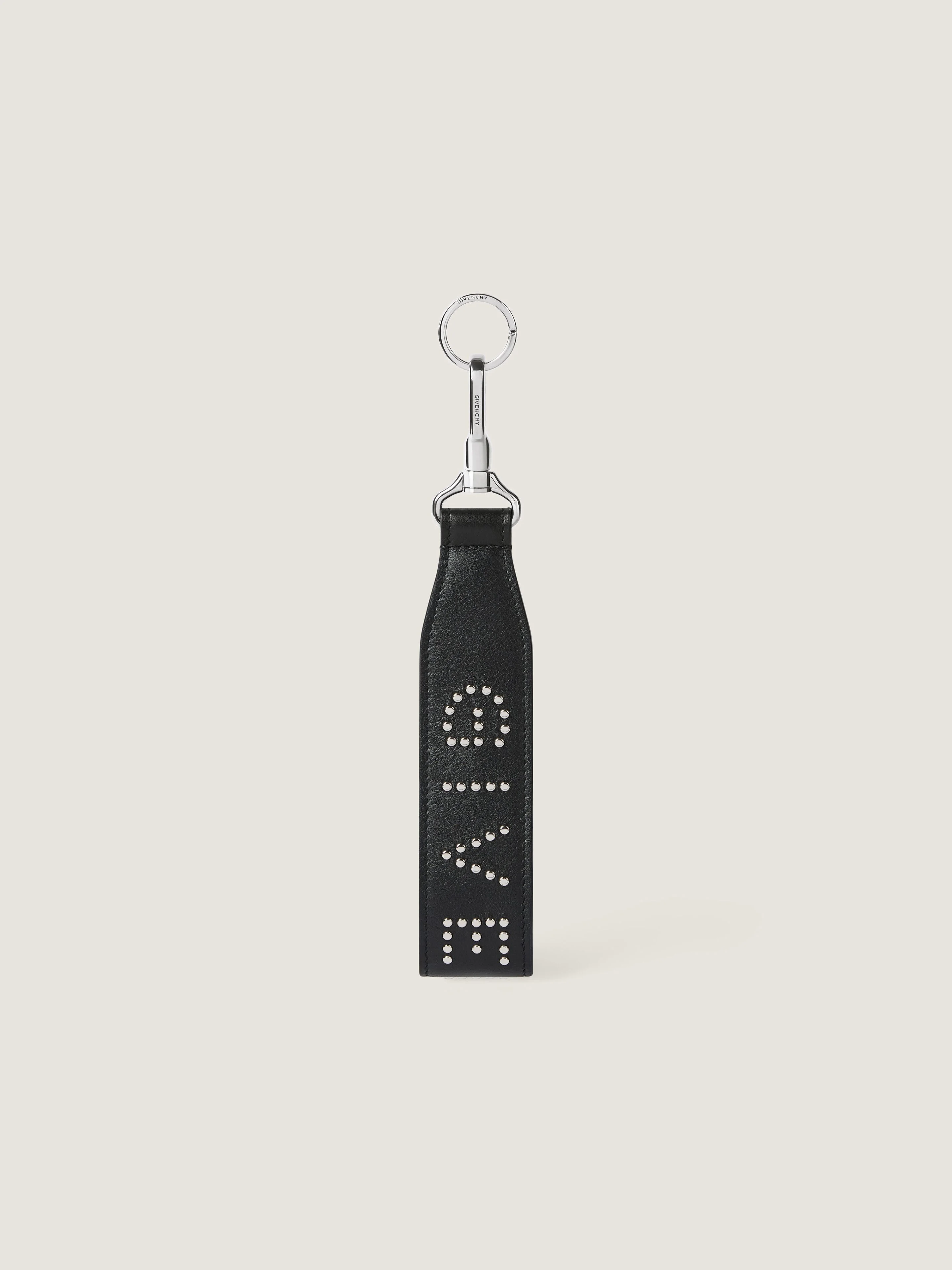 GIVENCHY CARGO KEY RING IN LEATHER WITH STUDS - 1