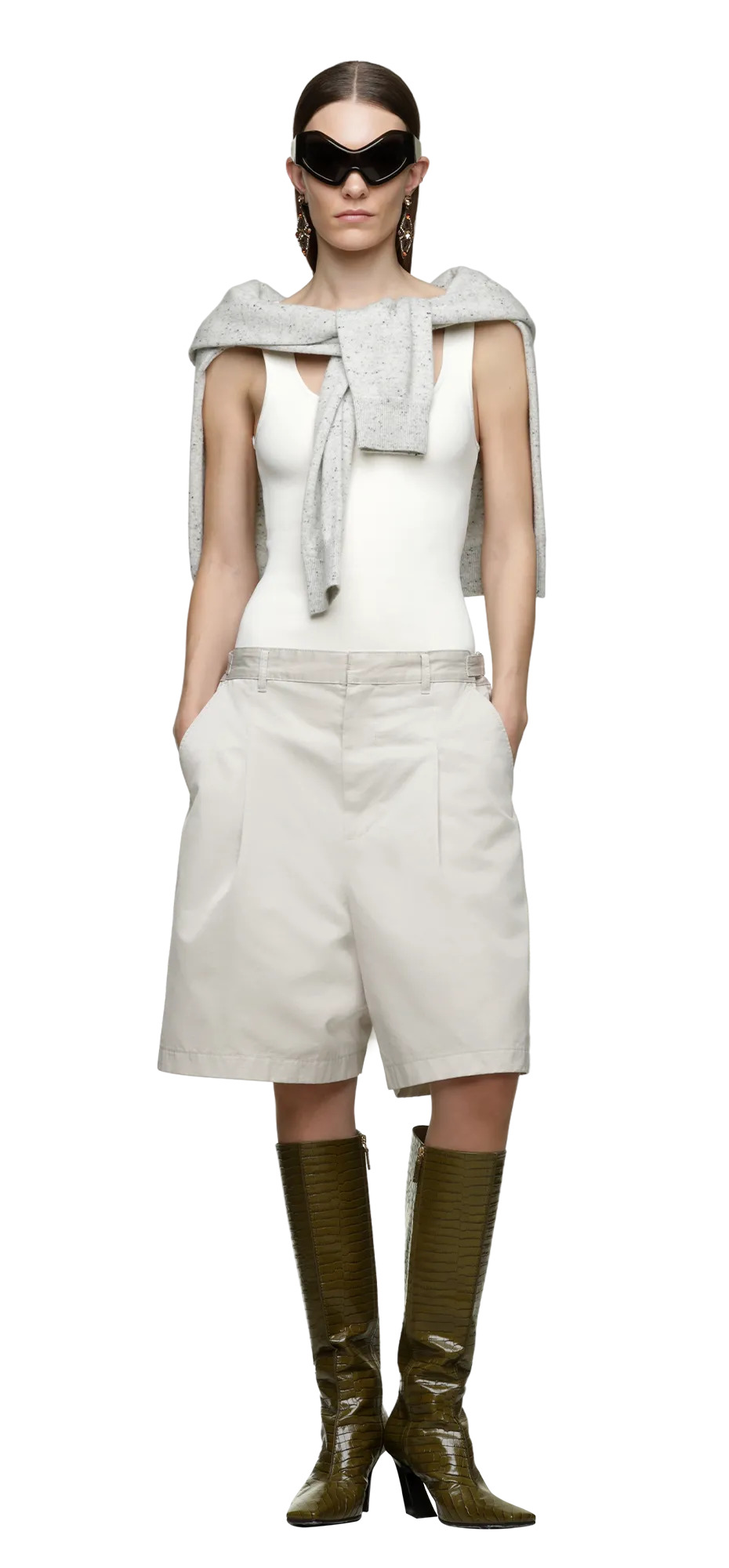 AOSHI SHORT WHITE CLAY - 3