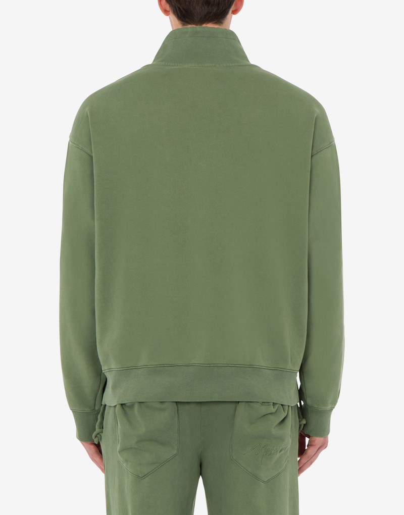 LOGO SIGNATURE FADED COTTON SWEATSHIRT 3