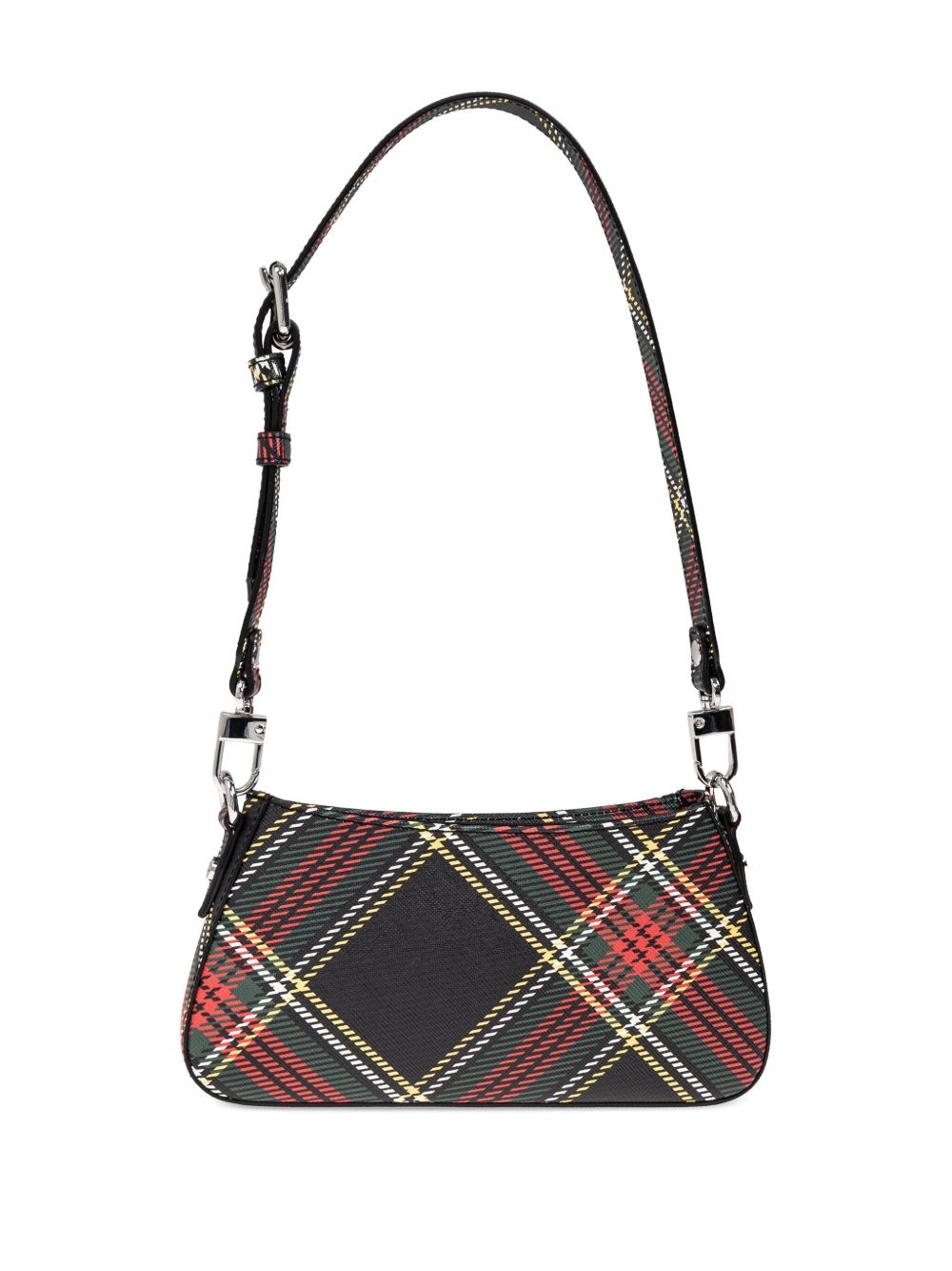 plaid shoulder bag - 3