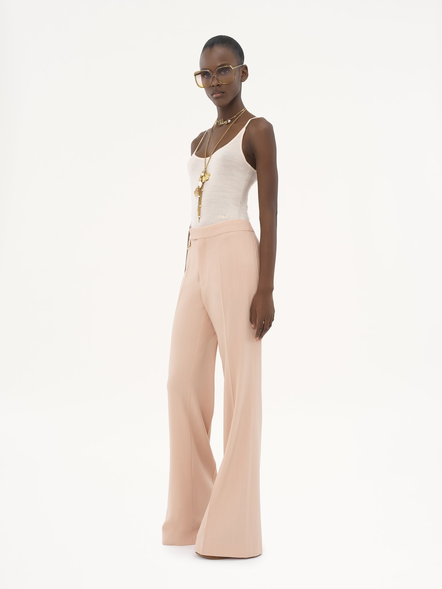 THIN-STRAP TANK TOP IN SUPERFINE WOOL KNIT - 3