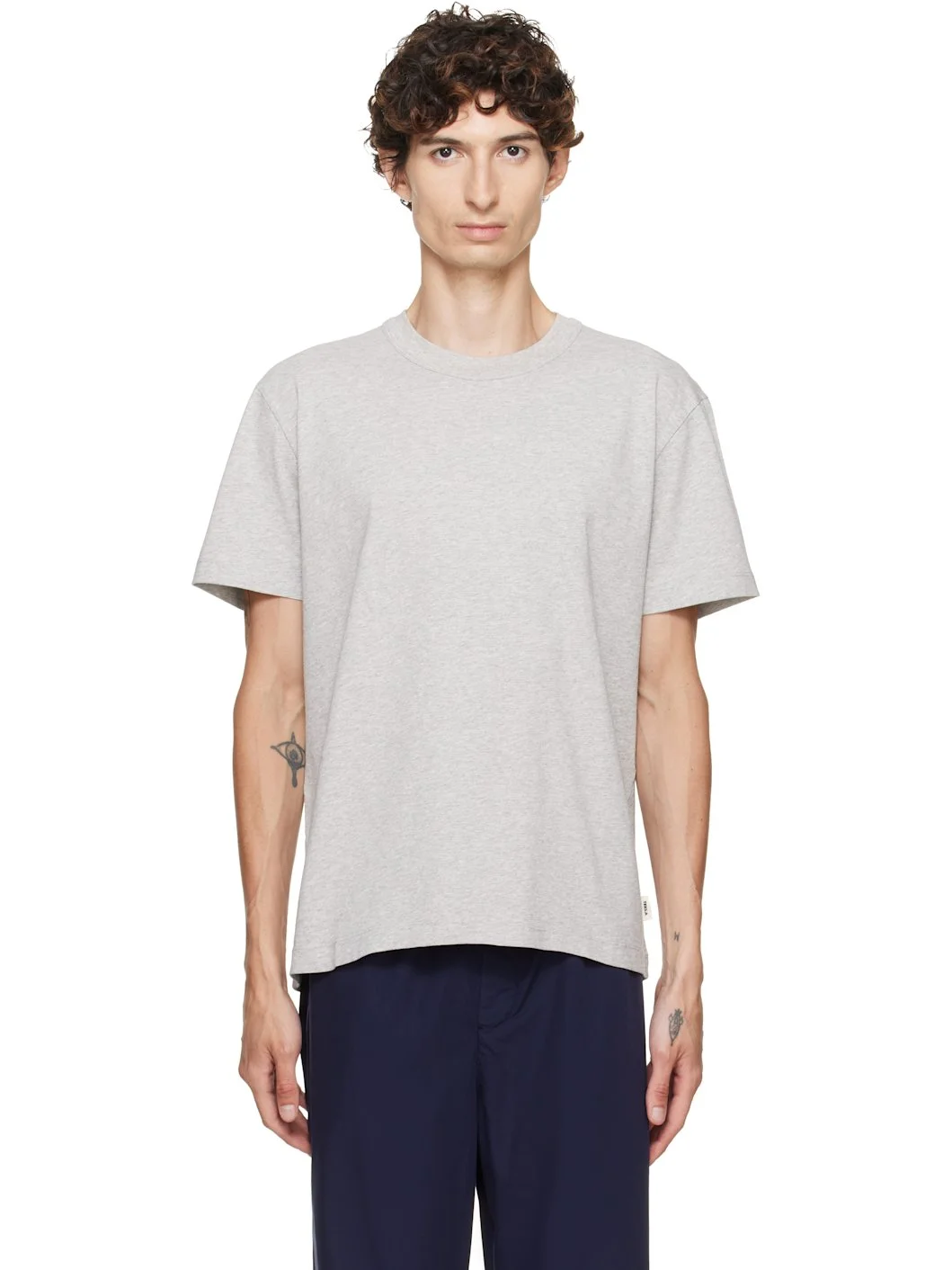 Gray Organic Cotton T-shirt - 1