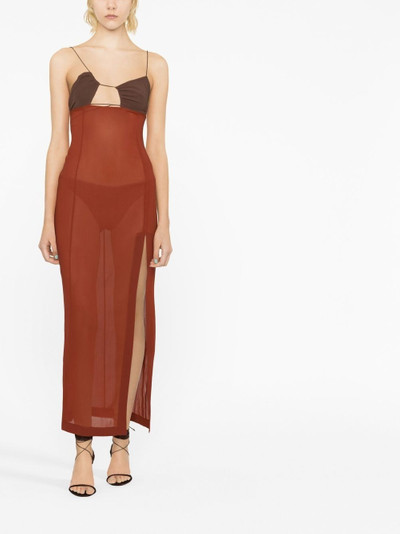 NENSI DOJAKA semi-sheer maxi dress outlook