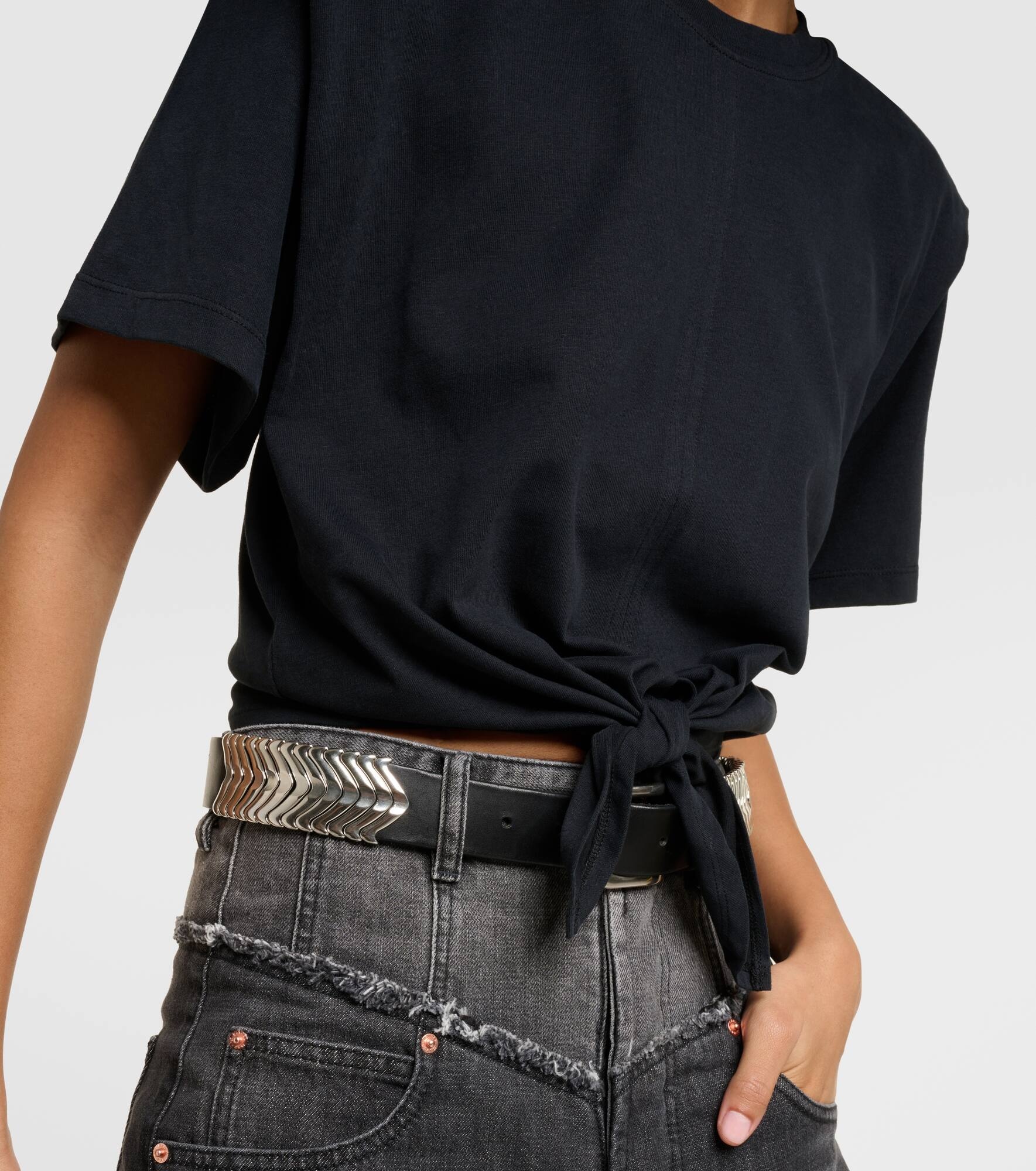 Zelikia gathered cotton crop top - 5