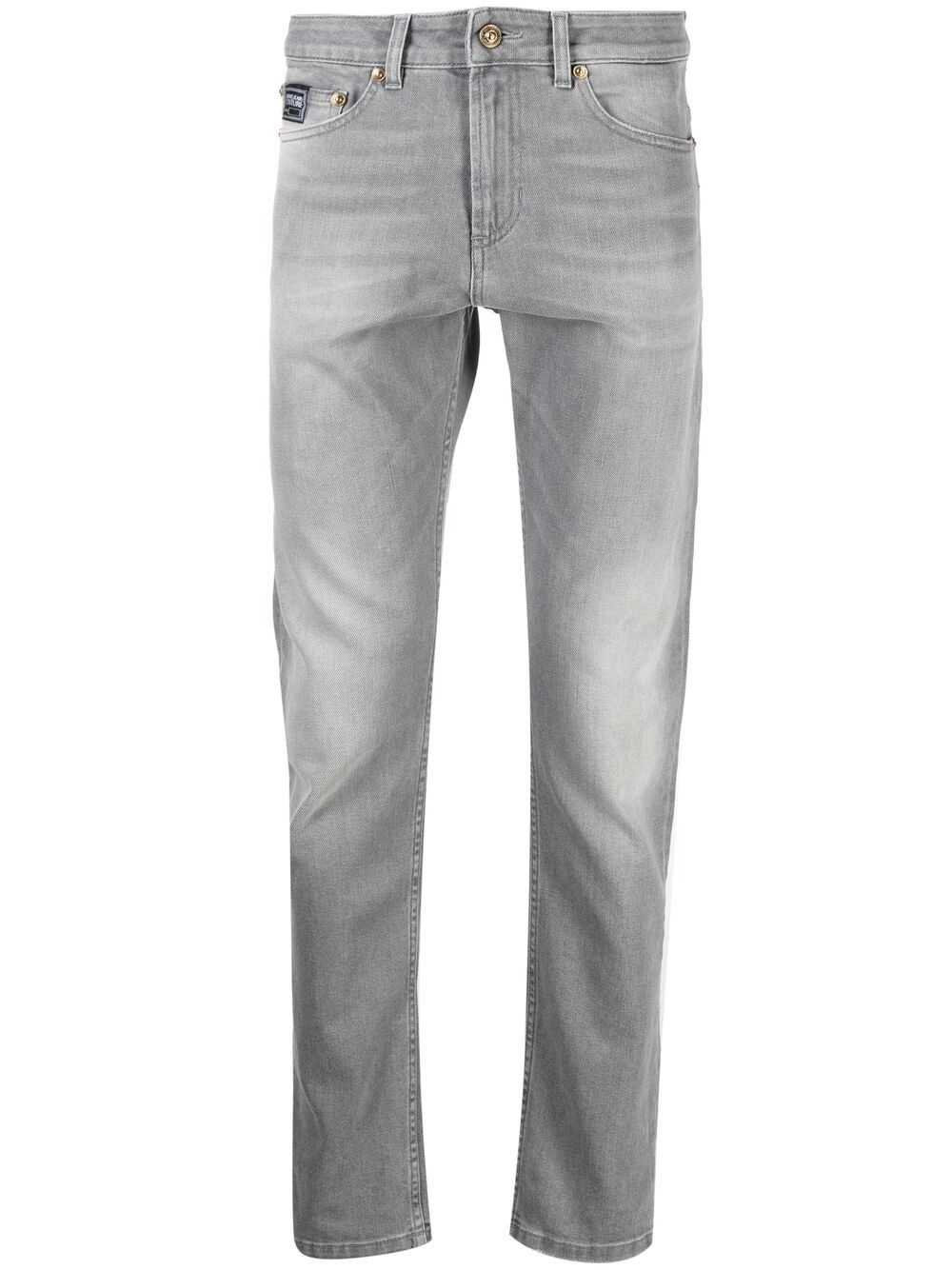 stonewashed slim-fit jeans - 1