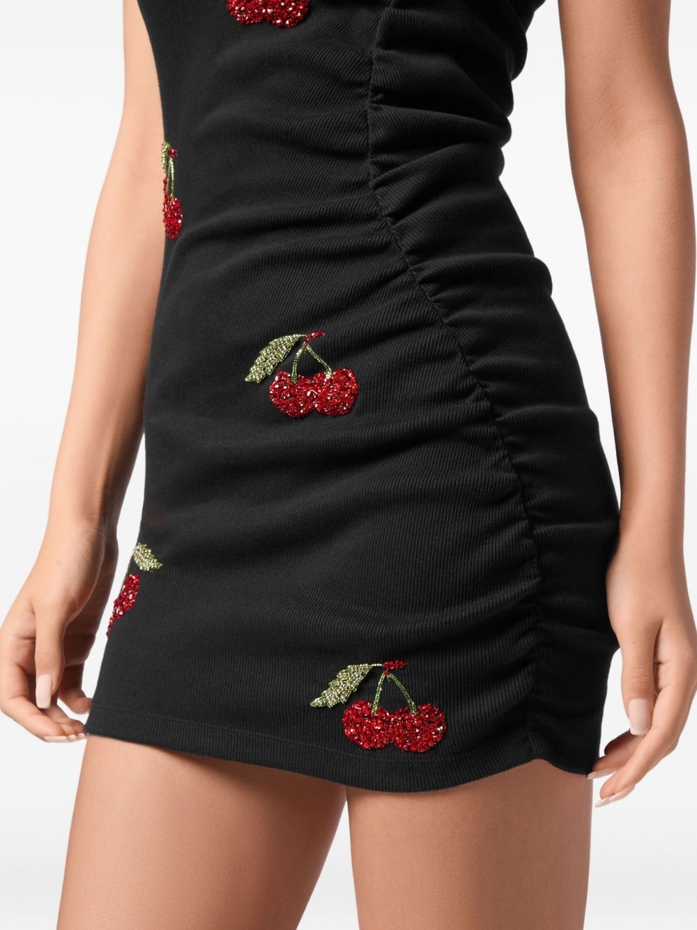 cherry-motif mini dress - 5
