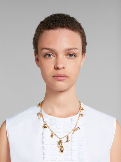 Marni CHAIN NECKLACE WITH MIXED CHARMS outlook