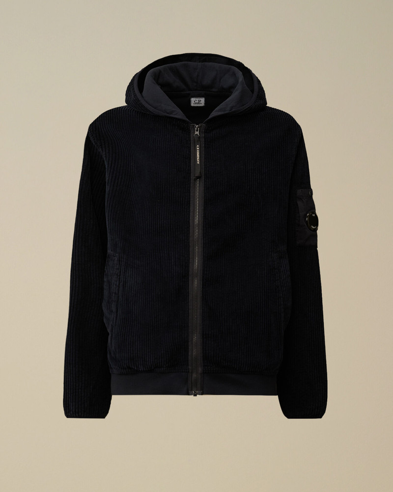 Corduroy 350 Full Zip Hooded Sweatshirt 1
