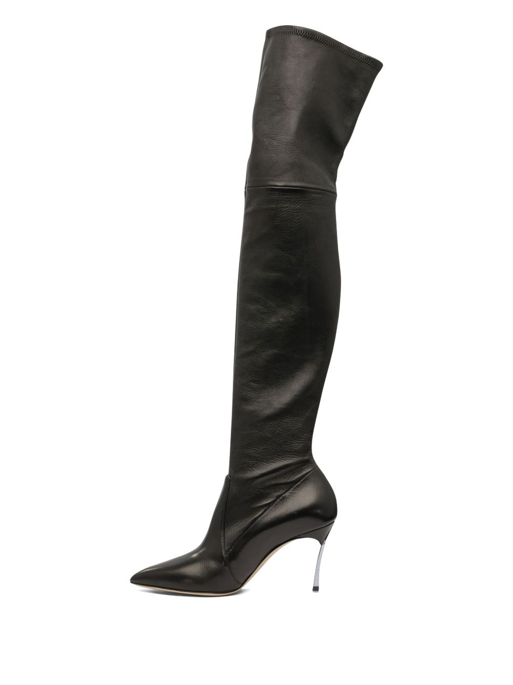 Blade leather over-the-knee high boots - 3