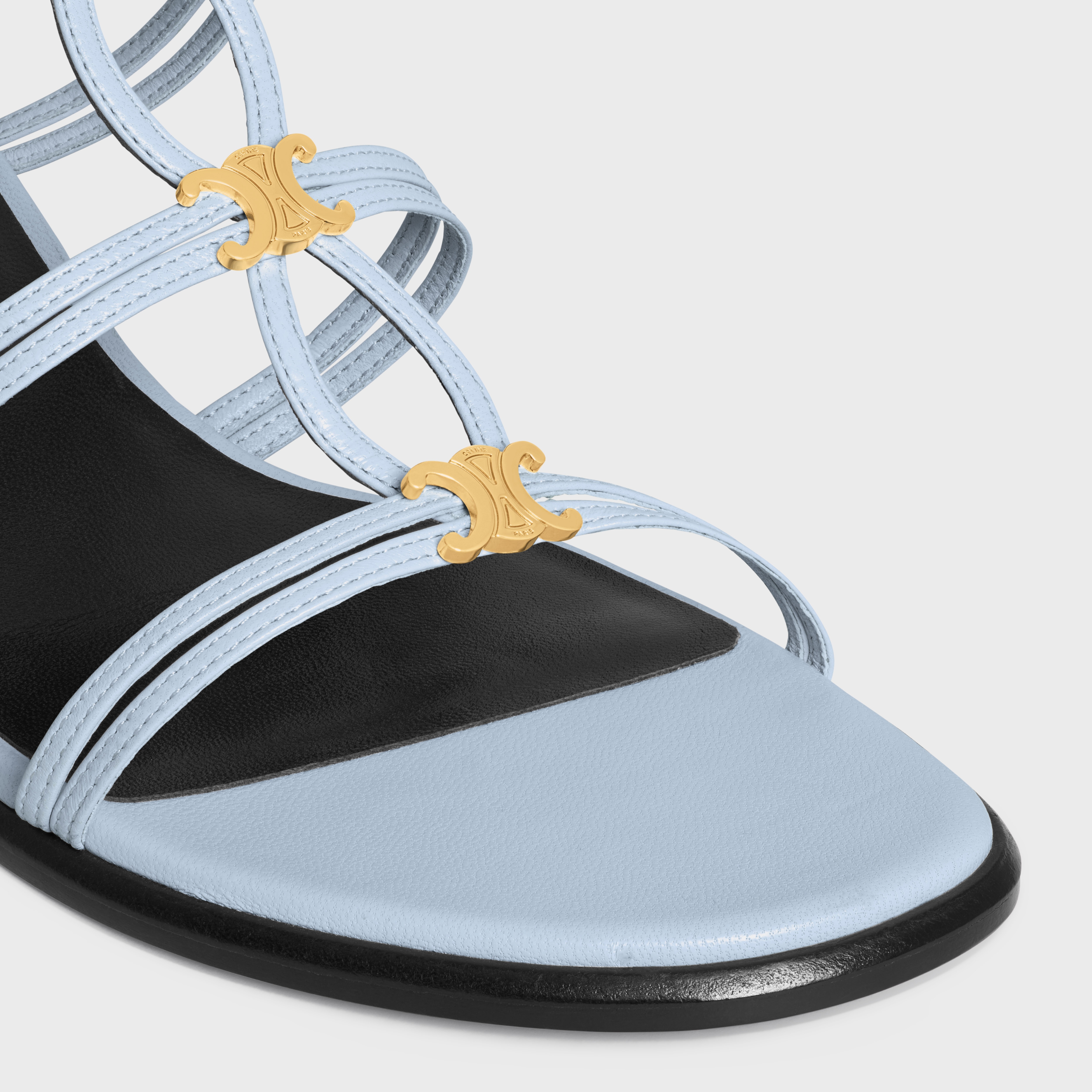 CELINE CLEMENCE MULTI TRIOMPHE SANDAL IN LAMBSKIN - 4