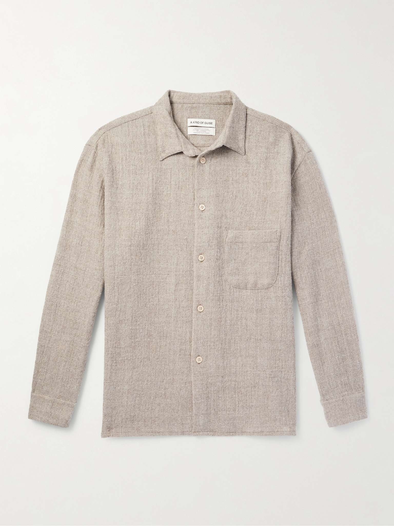 Gusto Prince of Wales Checked Wool Shirt - 1