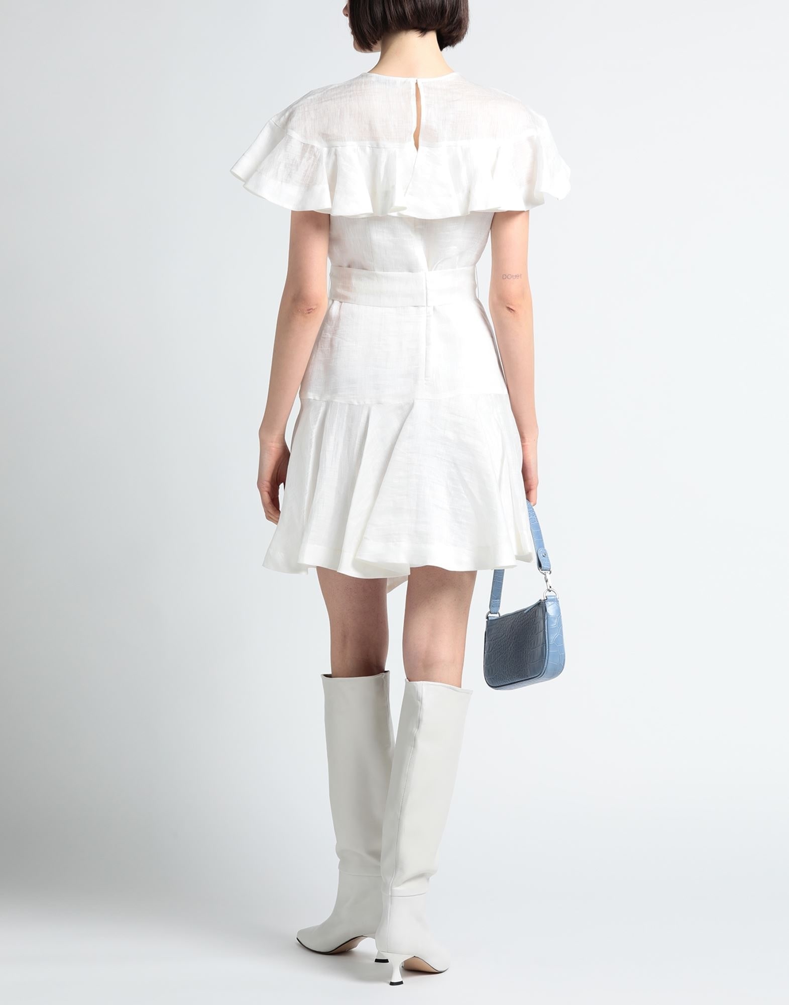 Off white Women's Pleated Dress - 4