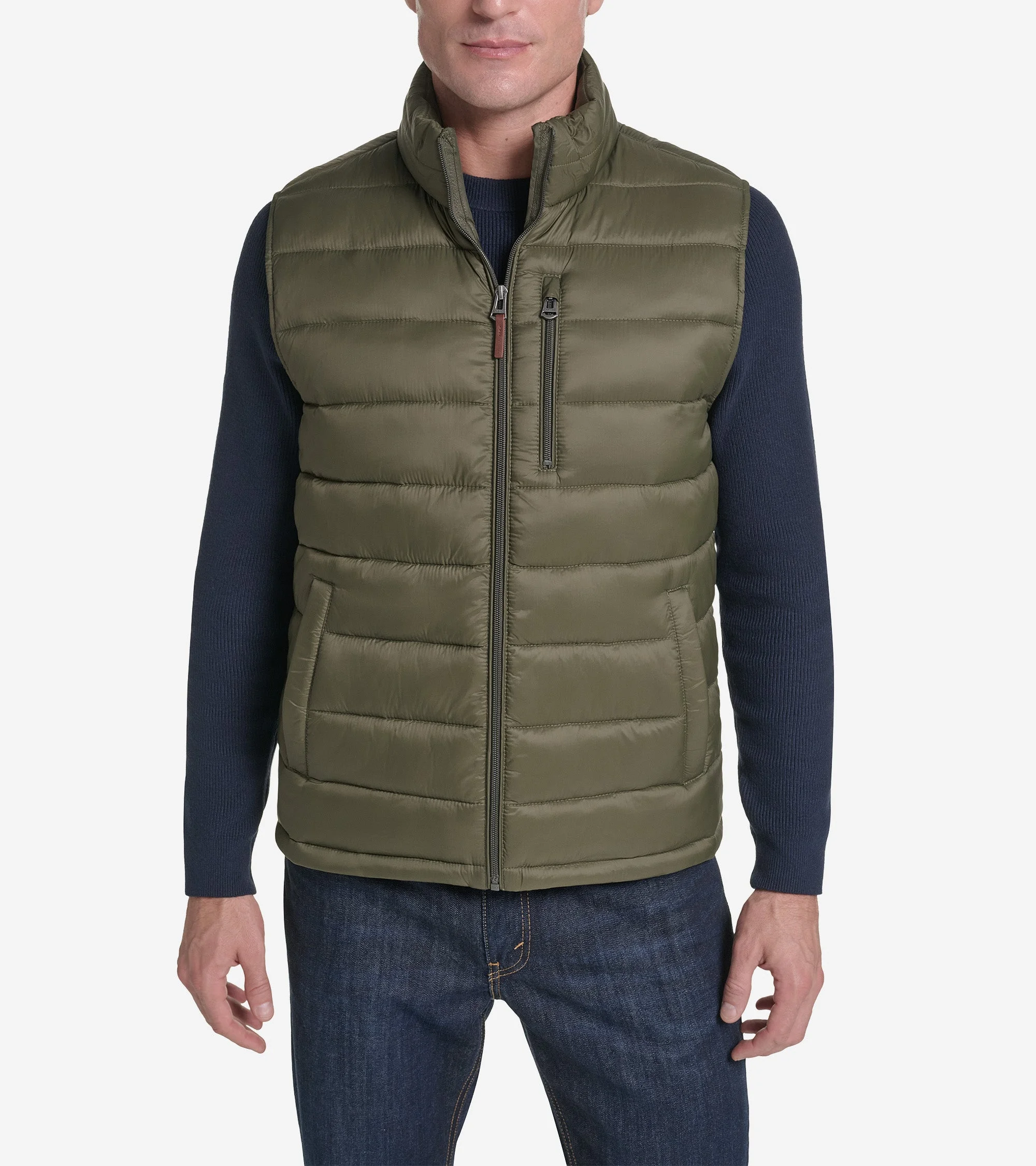 Men's Nylon Puffer Vest - 1