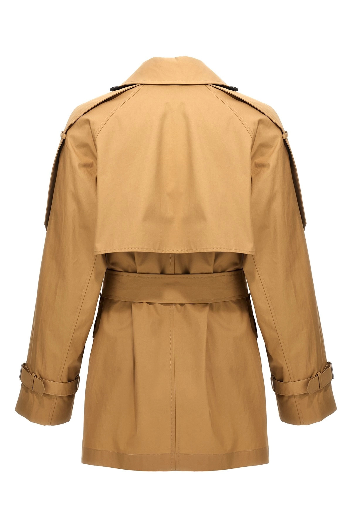 Double-breasted short trench coat - 2