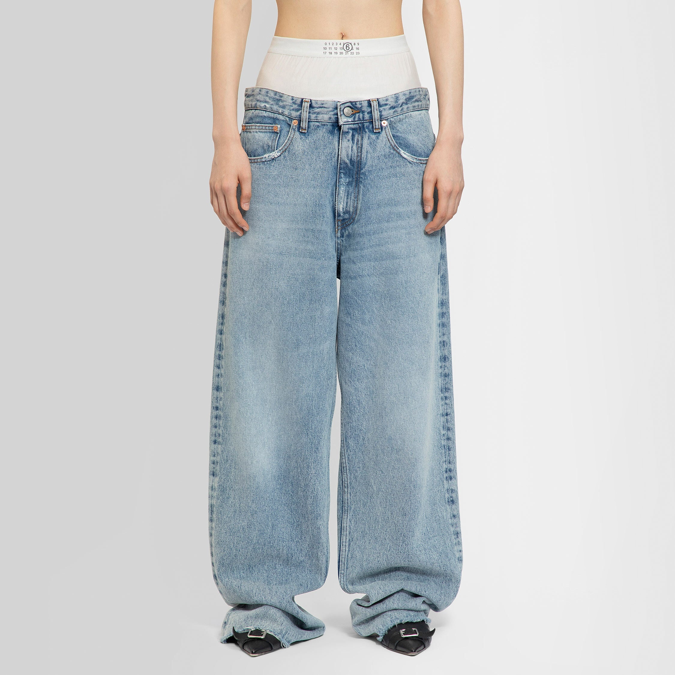 MM6 MAISON MARGIELA WOMAN BLUE JEANS - 7