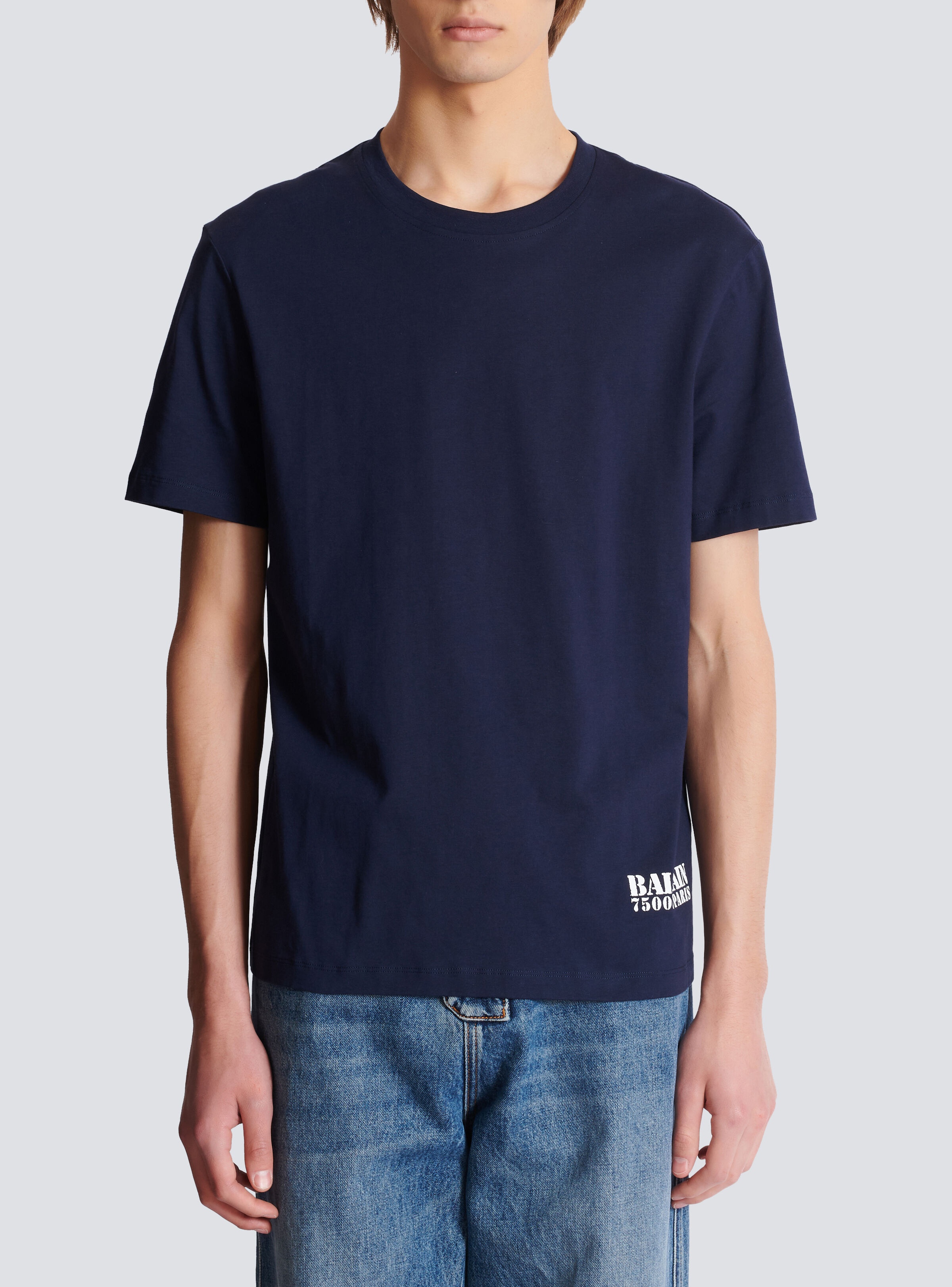 Small Balmain Stamp printed T-shirt - 5