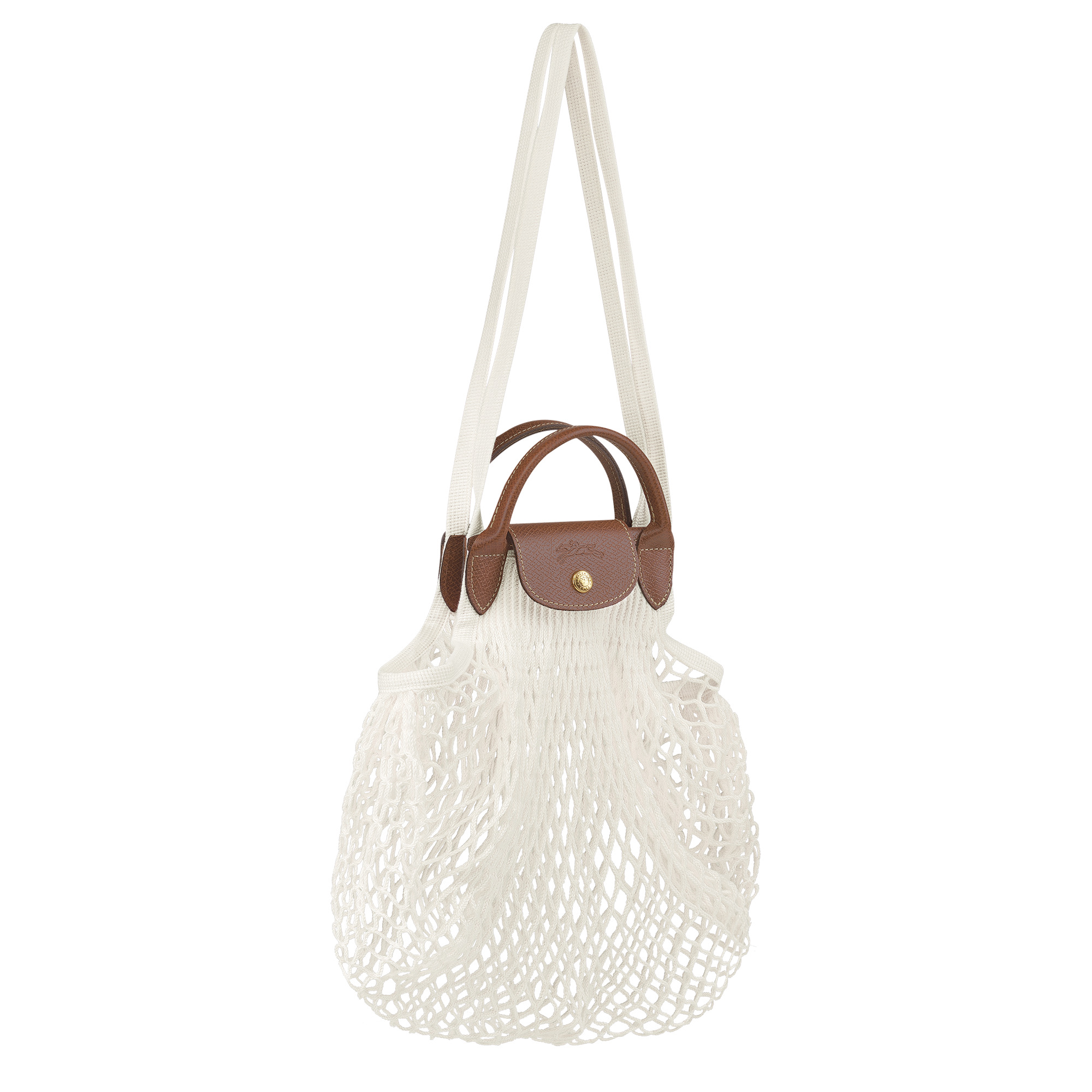 Le Pliage filet L Mesh bag Ecru - Canvas - 3