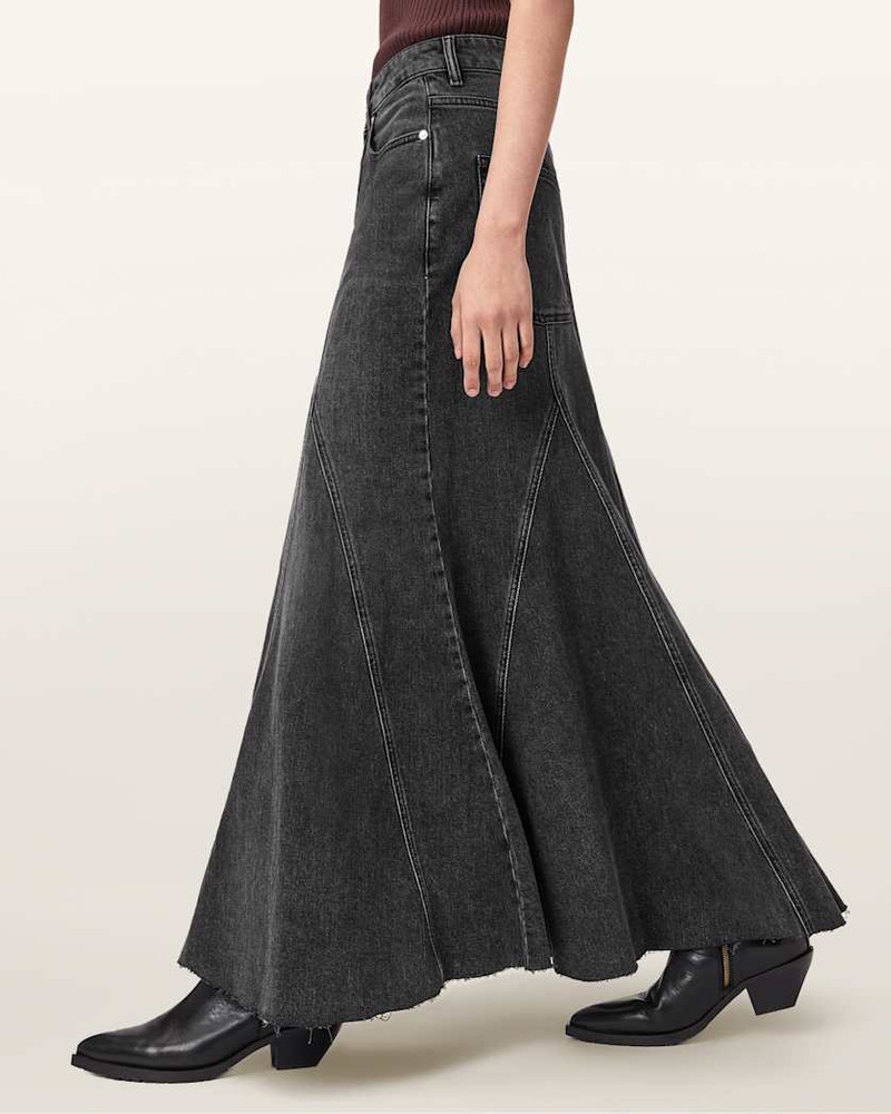 ALMA HIGH RISE DENIM SKIRT 5