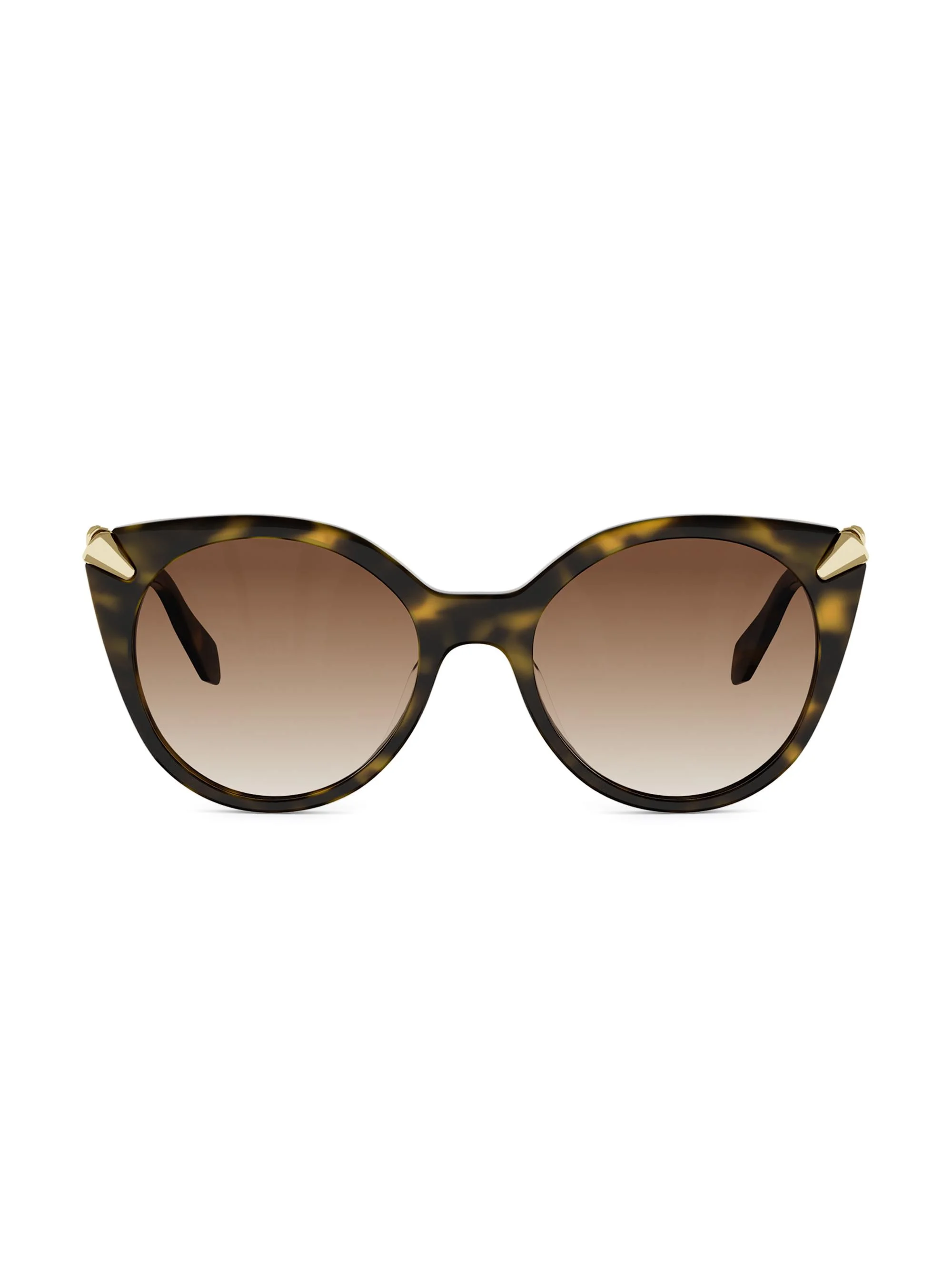 Women's Serpenti Viper 53MM Round Sunglasses - Gold Brown - 1