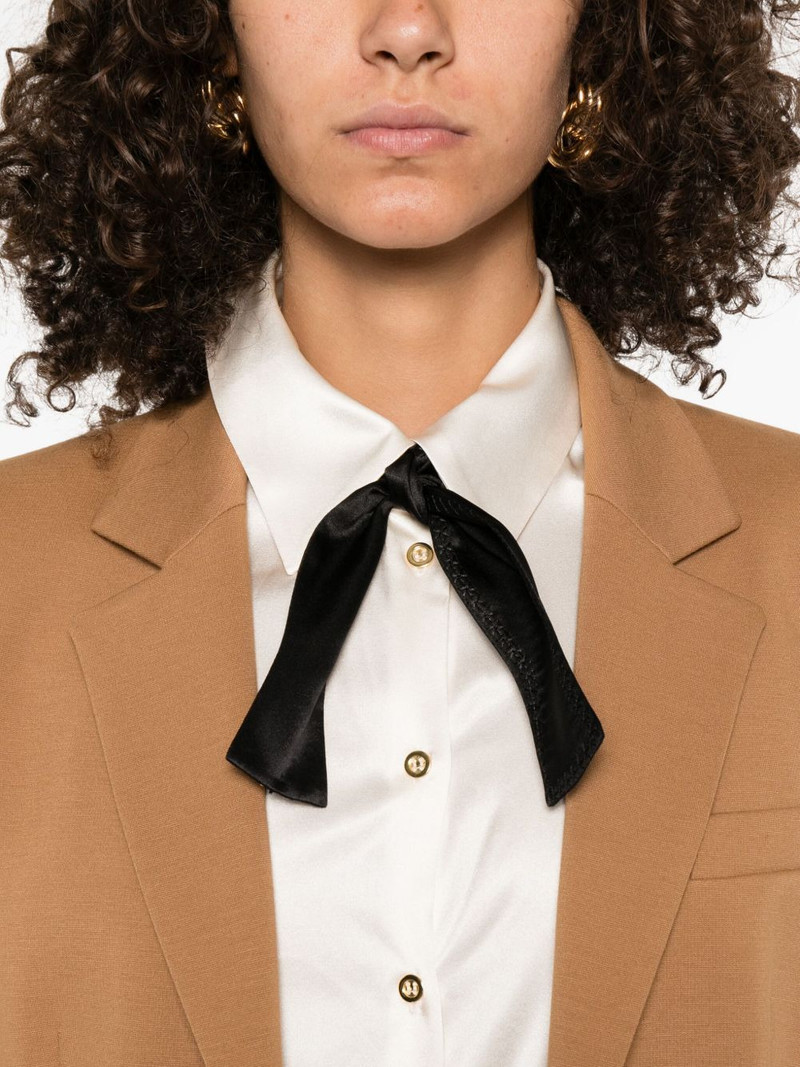 bow-detail satin shirt 5