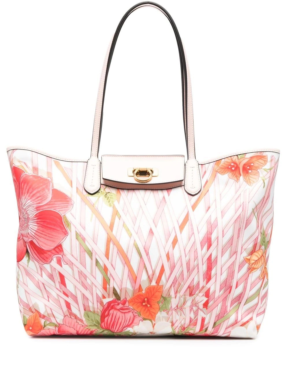 Vimini floral-print tote bag - 1