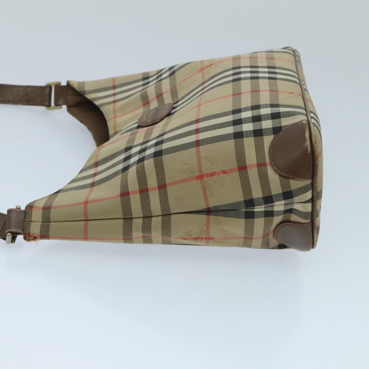Burberry Nova Check Shoulder Bag Canvas Beige - 5