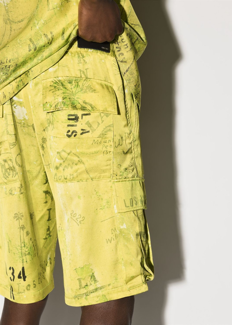 ARMY STENCIL CARGO SHORT 6