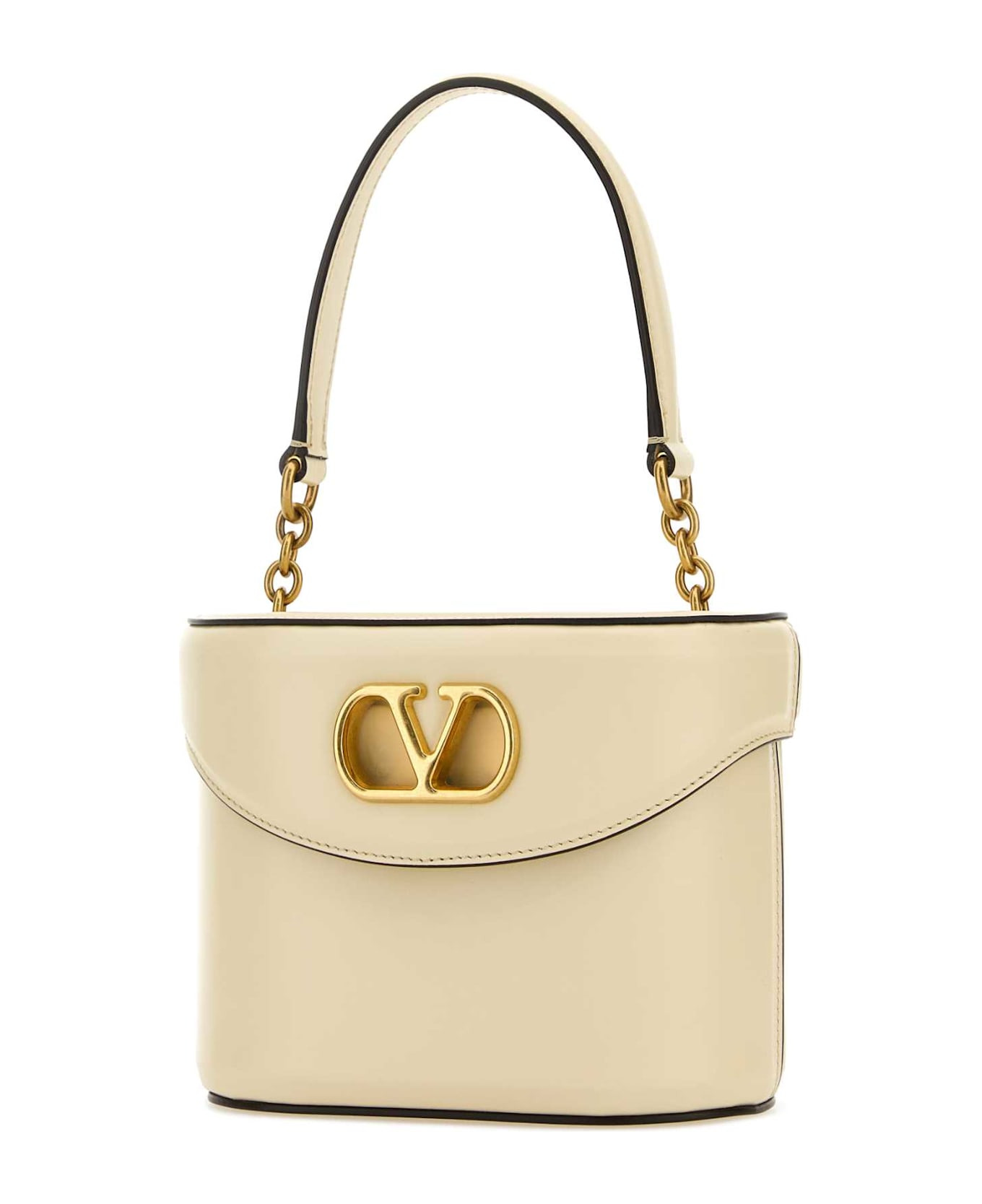 Ivory Leather Vlogo Signature Bucket Bag - 2