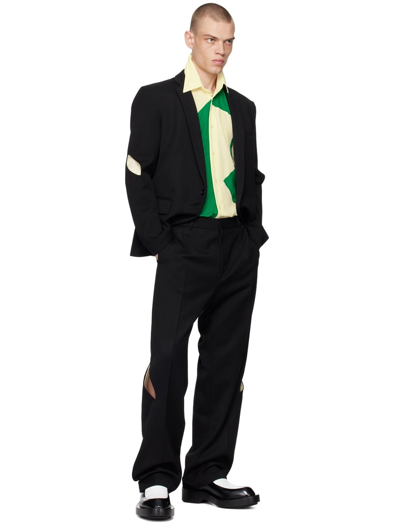 STEFAN COOKE Black Slashed Blazer outlook