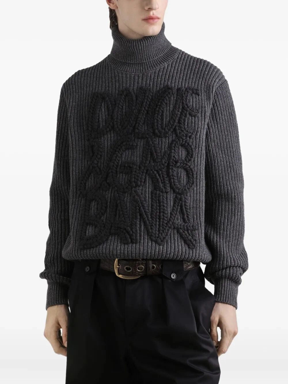 Dolce & Gabbana Men Long Sleeve Turtle-Neck Sweater - 4