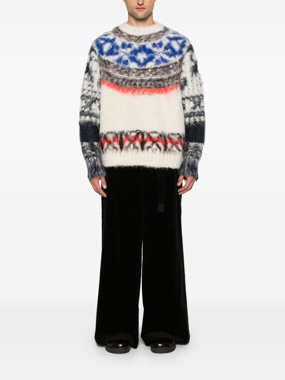 brushed-effect sweater - 2