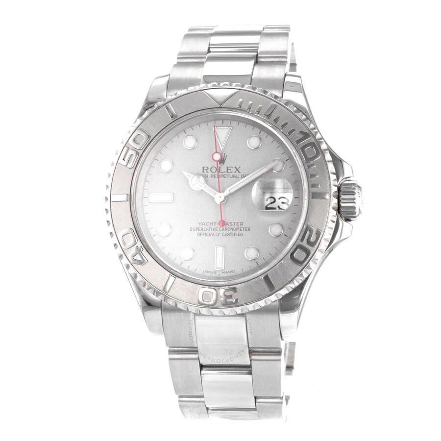 Pre-owned Rolex Yacht-Master 40 Automatic Chronometer Silver Dial Men's Watch 16622 SSO - 3