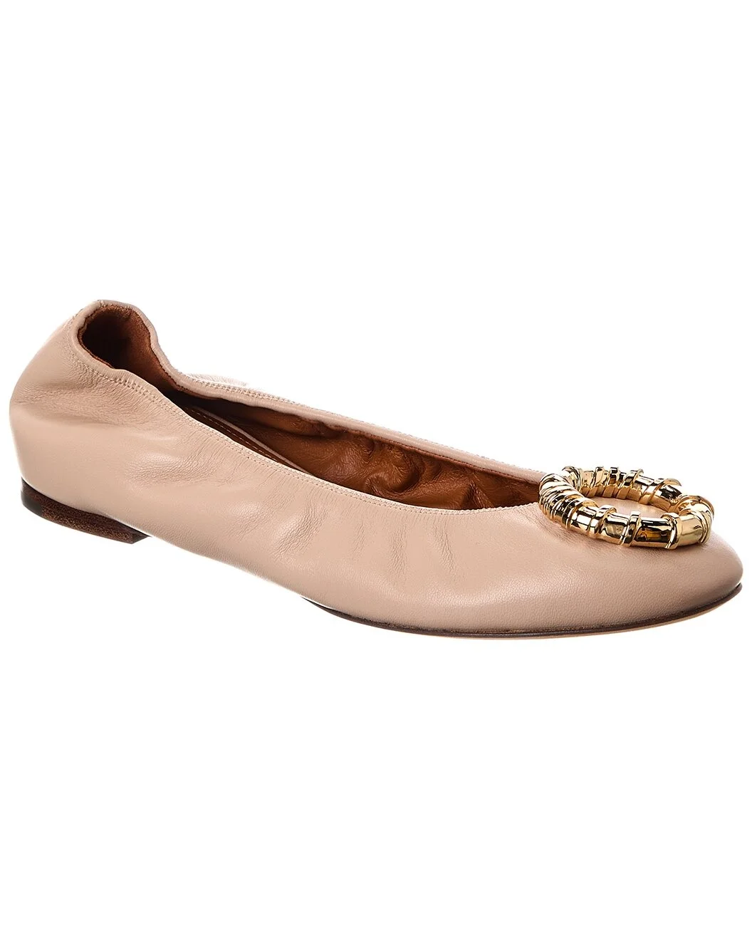 LANVIN Avec Melodie Leather Ballerina Flat - 1