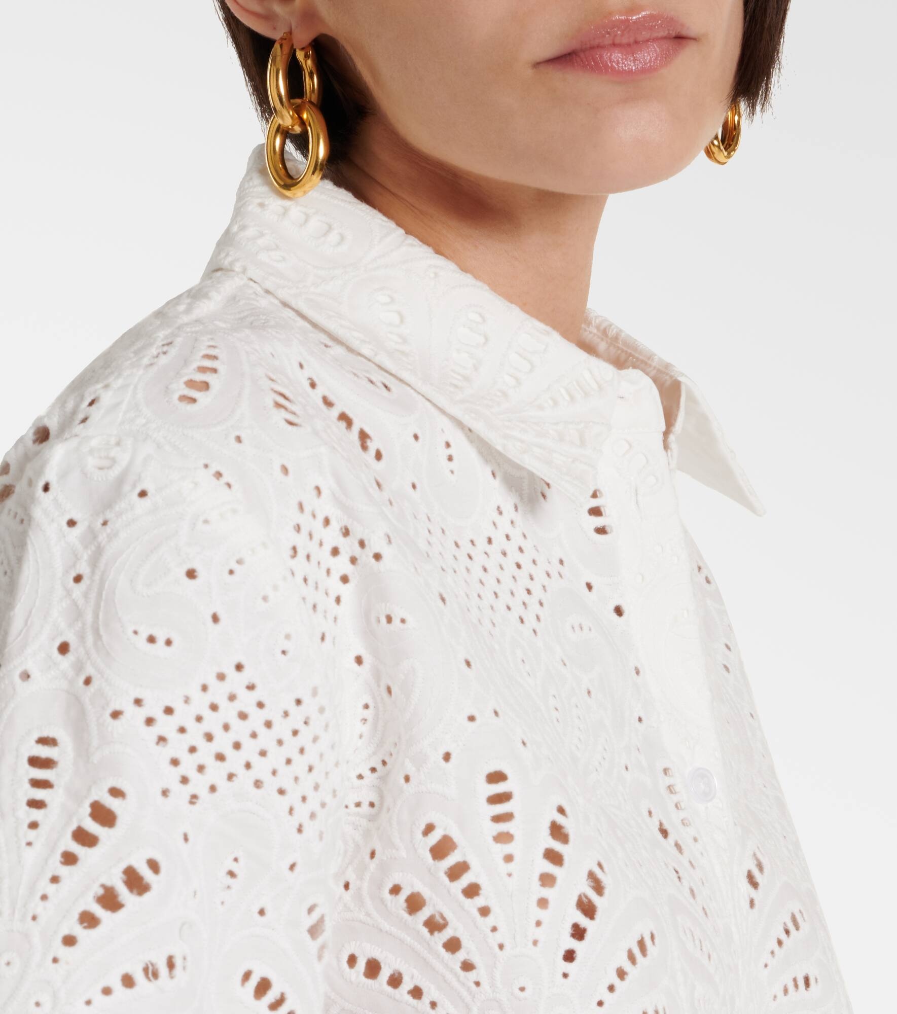 Embroidered cotton shirt - 4