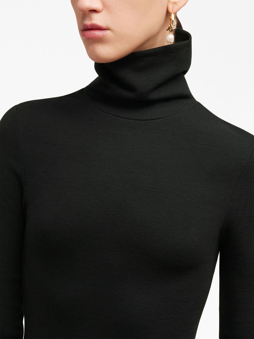 high-neck knitted minidress - 6