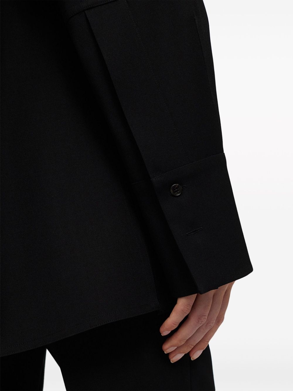 wool gabardine shirt - 4
