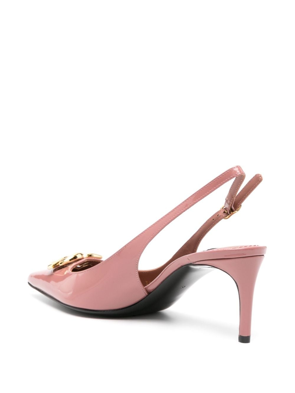 65mm logo-plaque patent pumps - 3