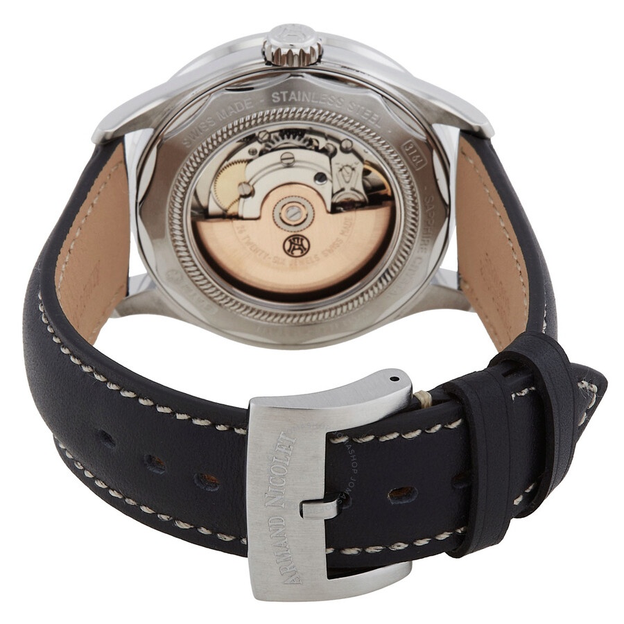 Armand Nicolet - Armand Nicolet M2H Automatic Black Dial Men's Watch A740HNA-NS-P140NR2 - 3