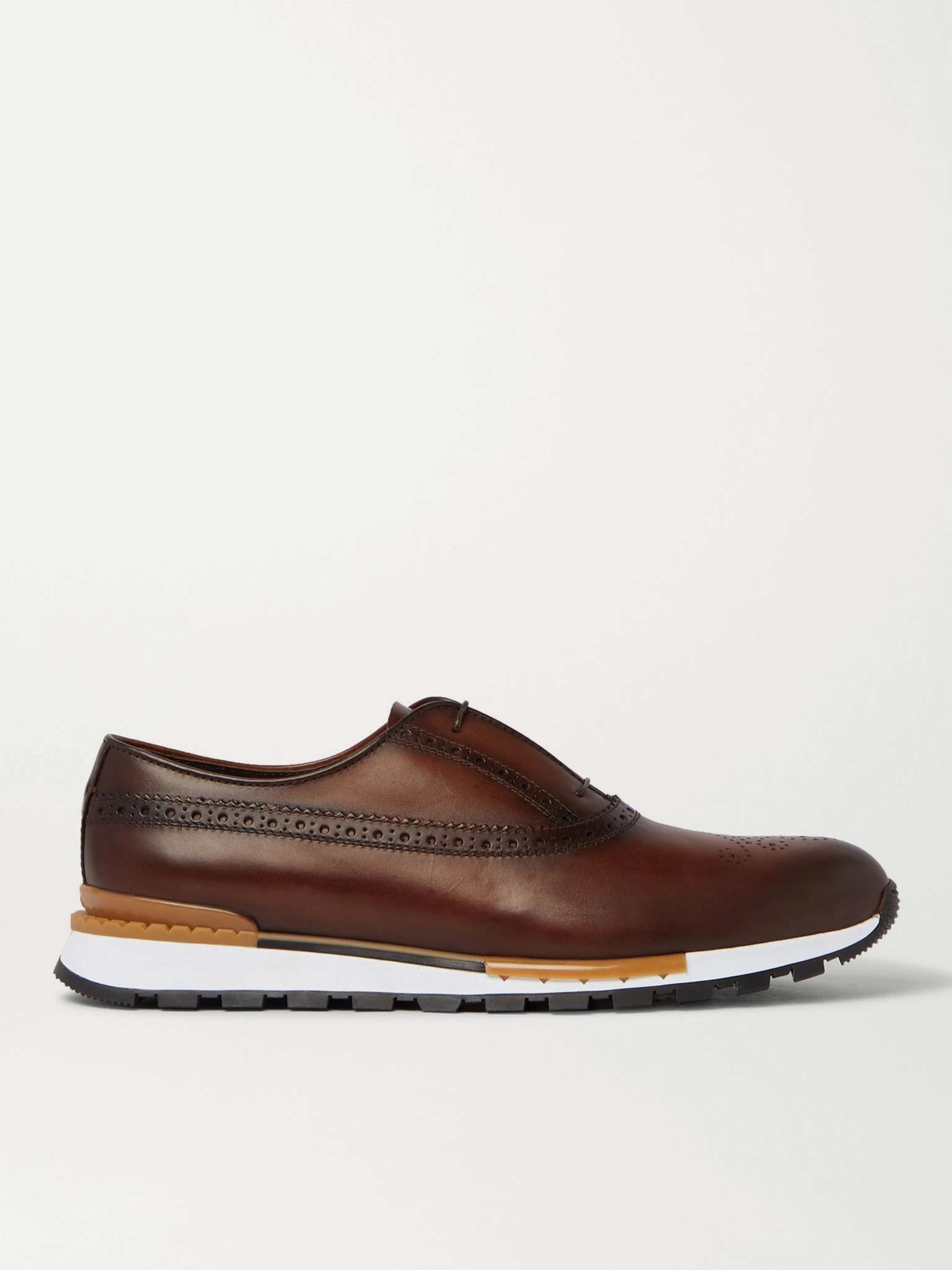 Fast Track Leather Brogue Sneakers - 1