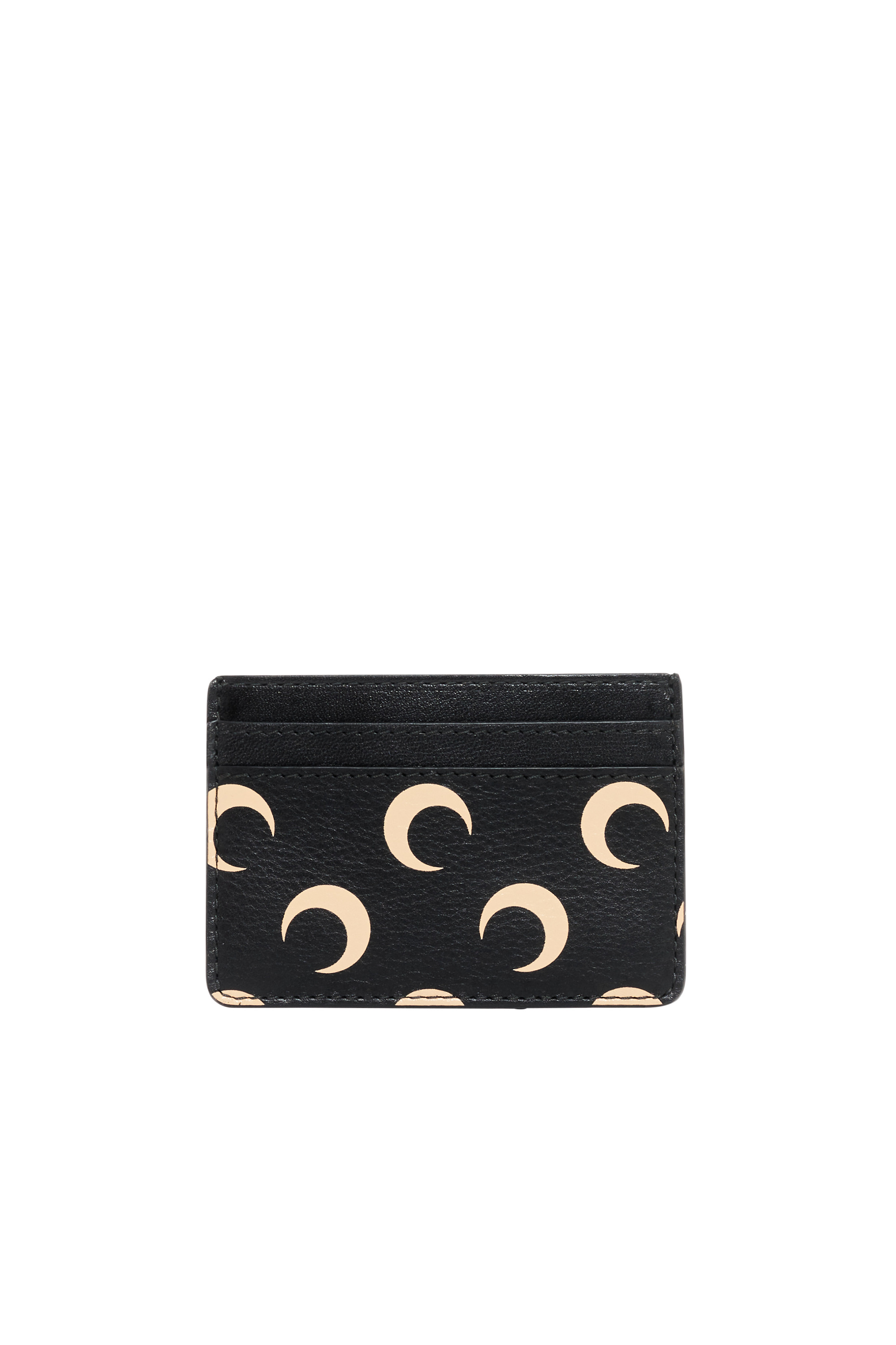 Moon Screenprint Leather Card Holder - 2
