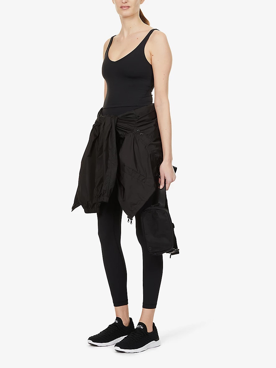 Wundermost scoop-neck stretch-woven top - 3