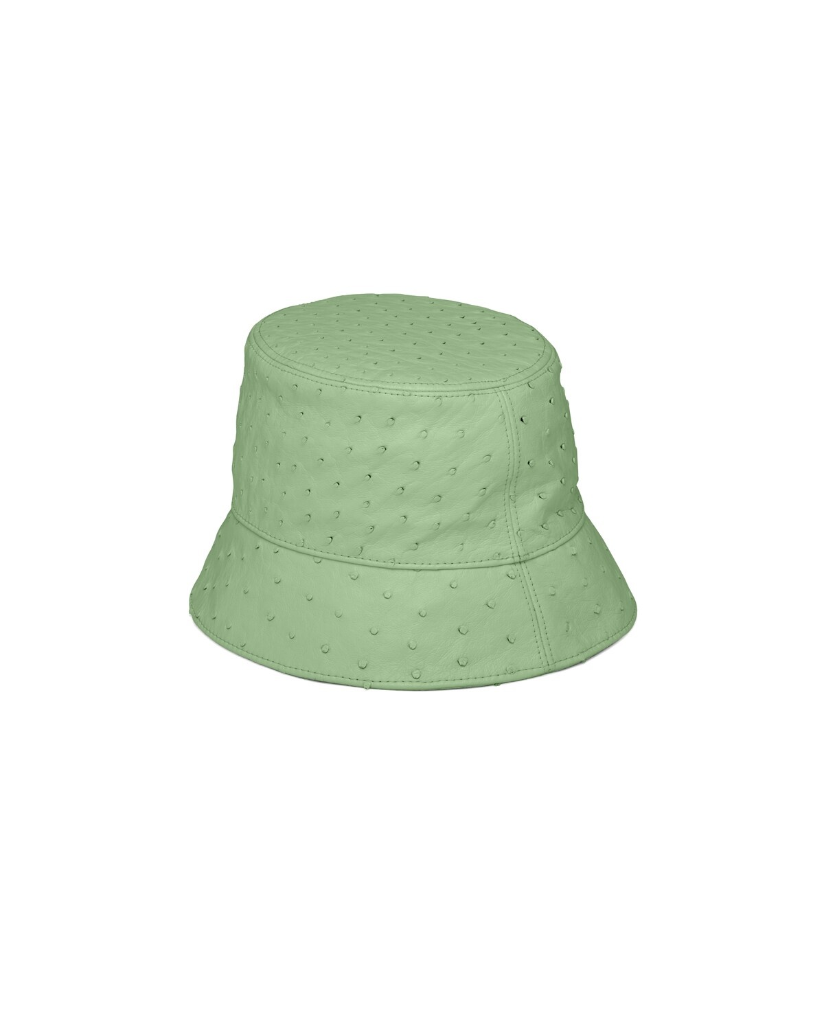 Ostrich leather bucket hat - 3