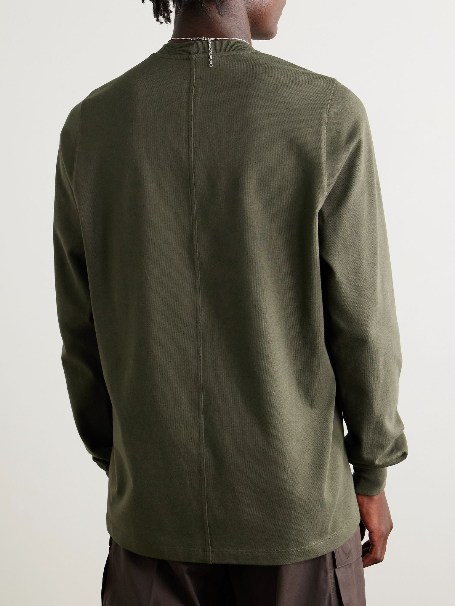 Organic Cotton-Jersey Sweatshirt Green - 3