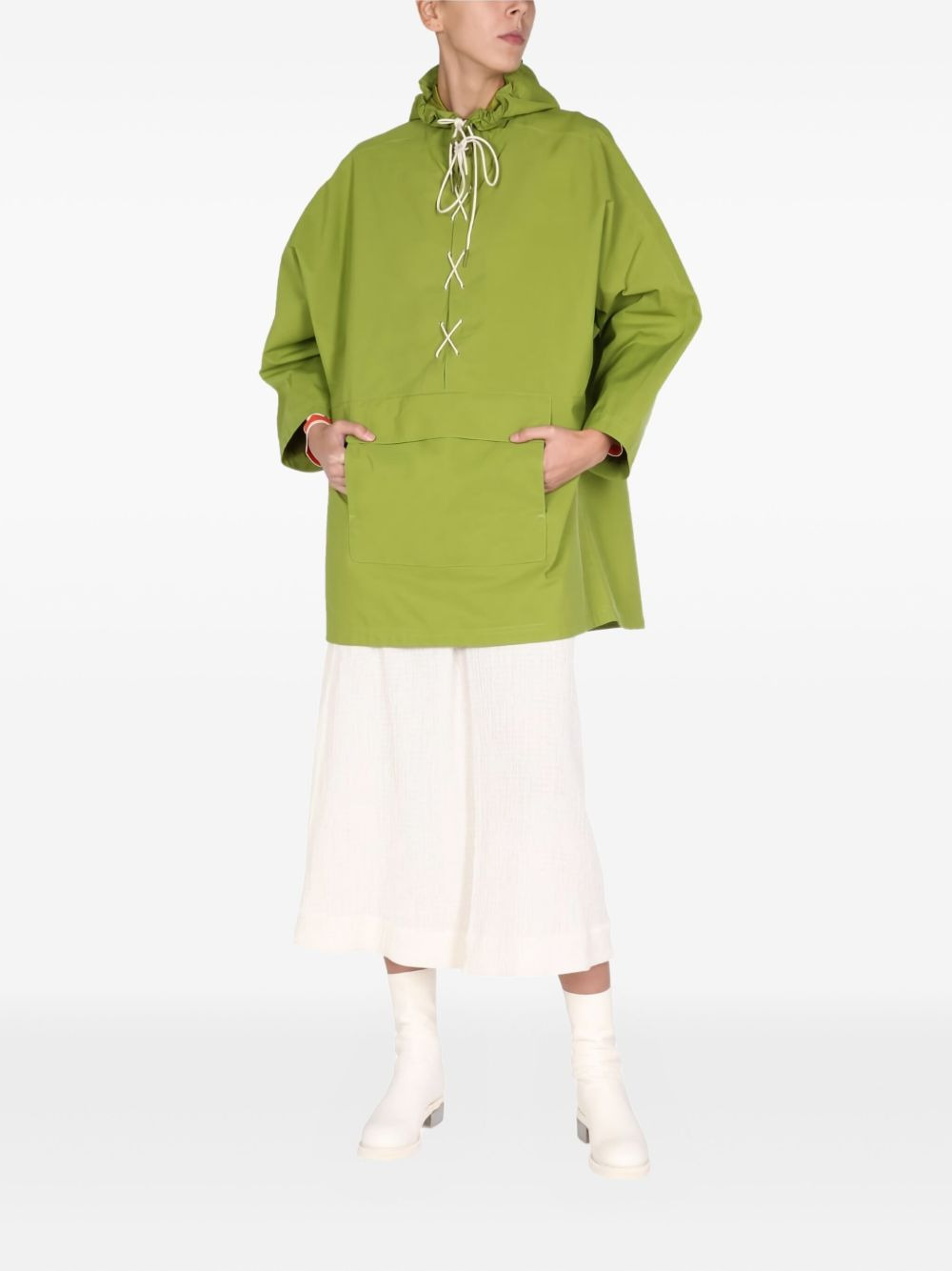 hooded drawstring jacket - 2