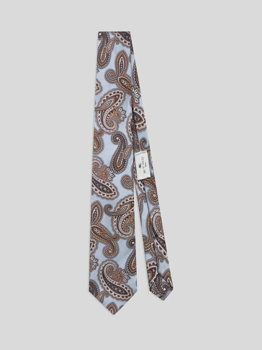 PAISLEY SILK JACQUARD TIE - 1