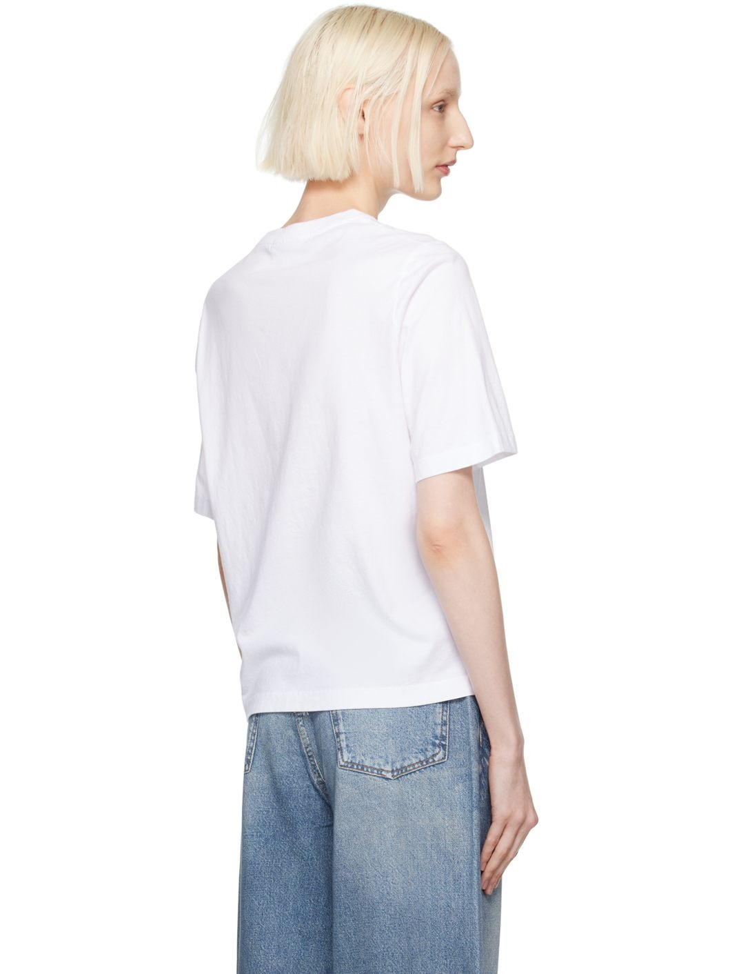 White Speedy Fox Patch Comfort T-shirt - 3