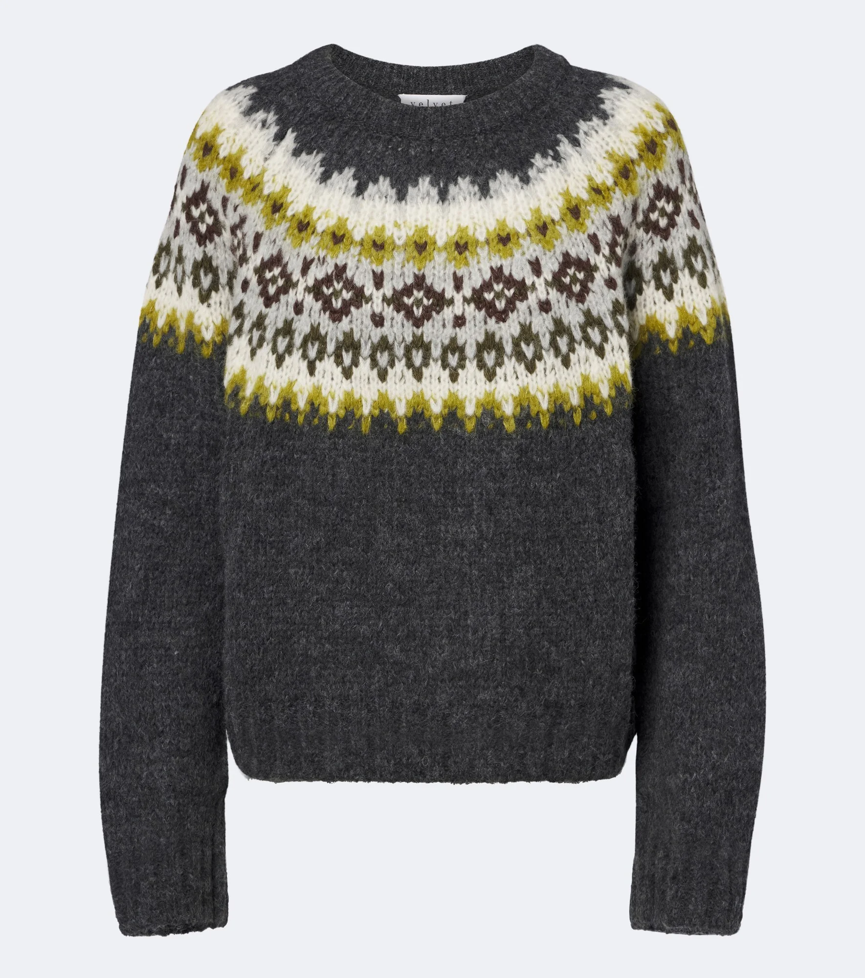 Fair Isle alpaca and wool-blend sweater - 1