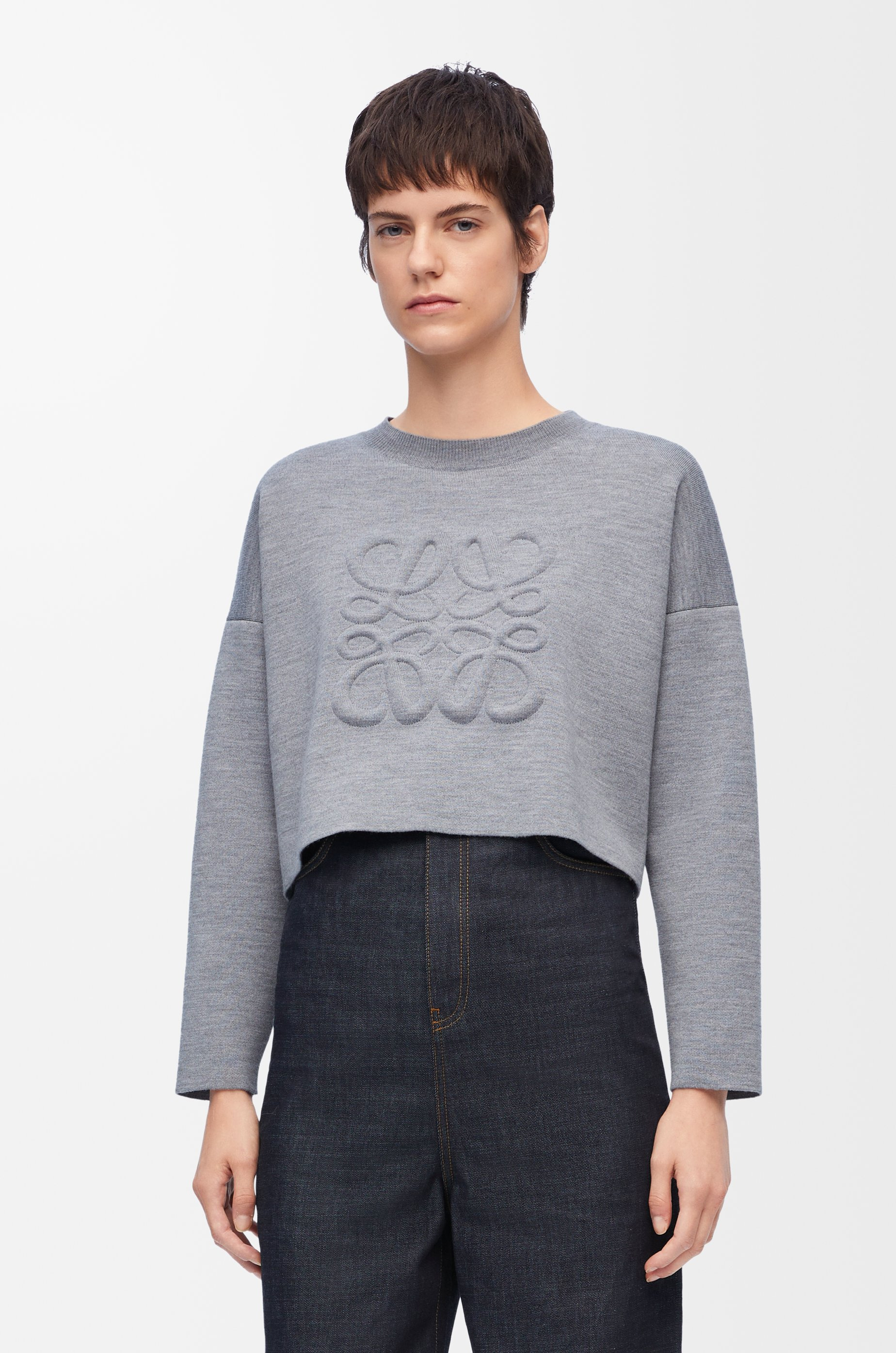 Short Anagram sweater in wool - 3